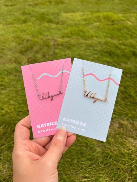 ACOTAR Valkyrie Stainless Steel Name Necklace