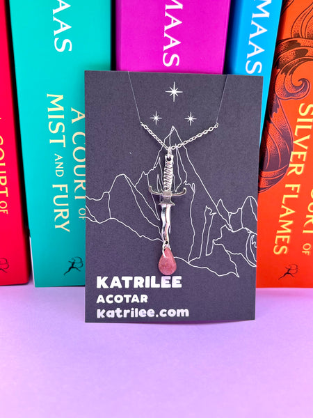 Officially Licensed ACOTAR Amryn Dagger Earrings