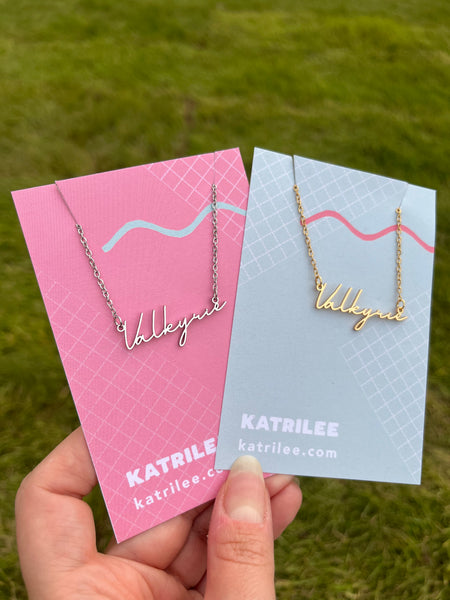 ACOTAR Valkyrie Stainless Steel Name Necklace