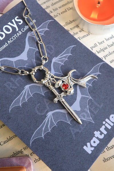 ACOTAR Bat Boys Charm Necklace