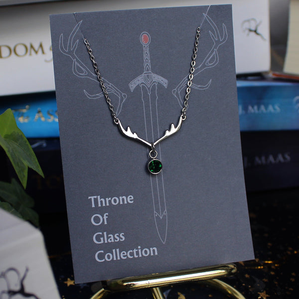 Throne Of Glass Aelin Fireheart Stag Necklace