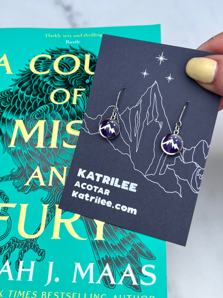 Officially Licensed ACOTAR Velaris Dangle Earrings - Stainless Steel