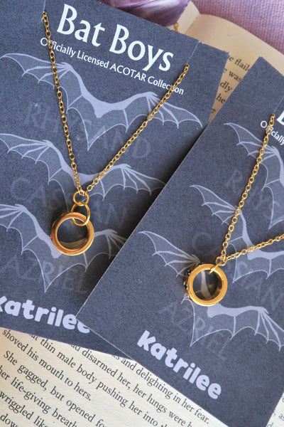 ACOTAR Bat Boys Siphon Ring Necklace