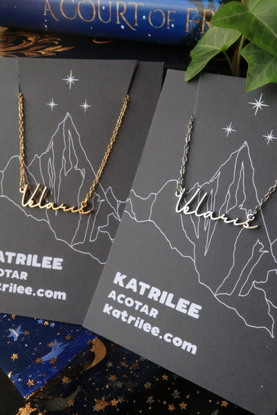 Officially Licensed ACOTAR Velaris Stainless Steel Necklace