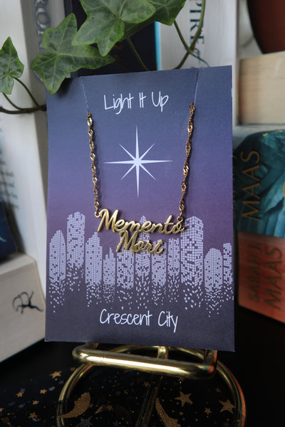 Officially Licensed Crescent City Memento Mori Necklace - Gold and Silver