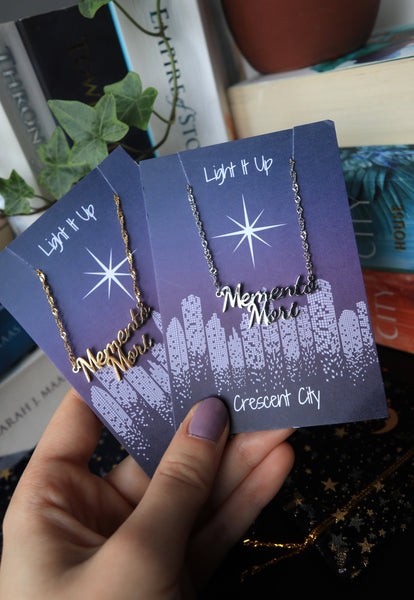 Officially Licensed Crescent City Memento Mori Necklace - Gold and Silver