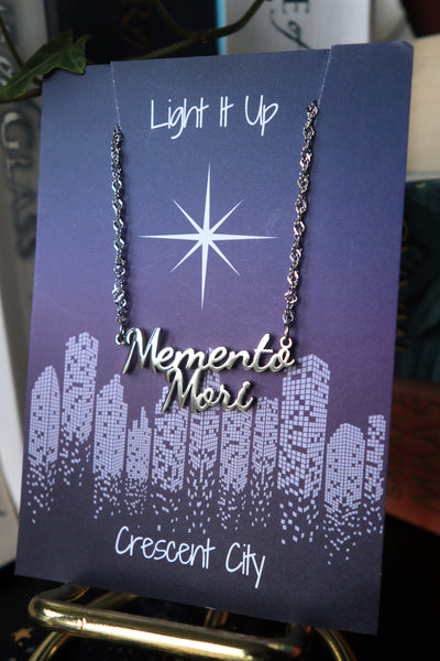 Officially Licensed Crescent City Memento Mori Necklace - Gold and Silver