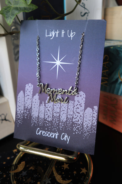 Officially Licensed Crescent City Memento Mori Necklace - Gold and Silver