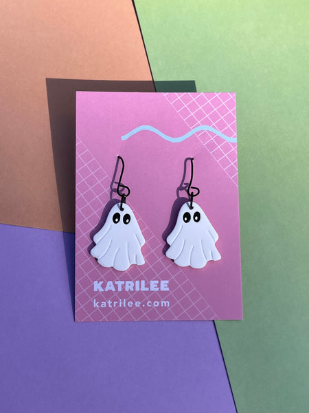 Halloween Ghost Polymer Clay Earrings
