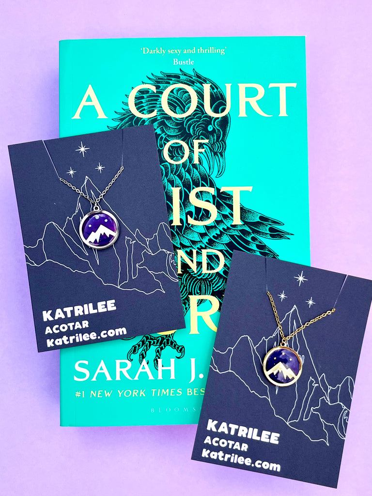 thumbnail image 2 of OKEYCH ACOTAR Gift Velaris Night Court Necklace A Court Of Thorns 2 of 13