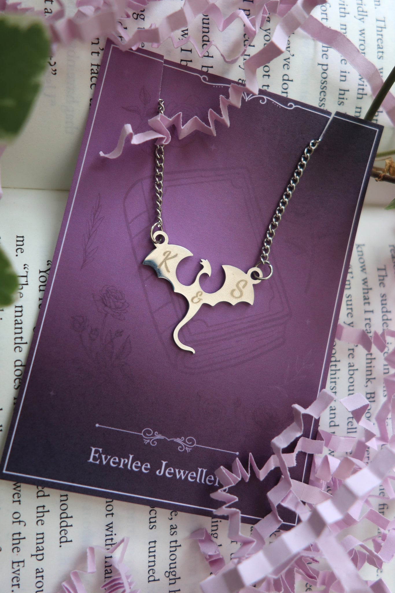 Personalised Dragon Pendant Necklace