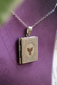 Customisable Book Locket - Gold and Silver