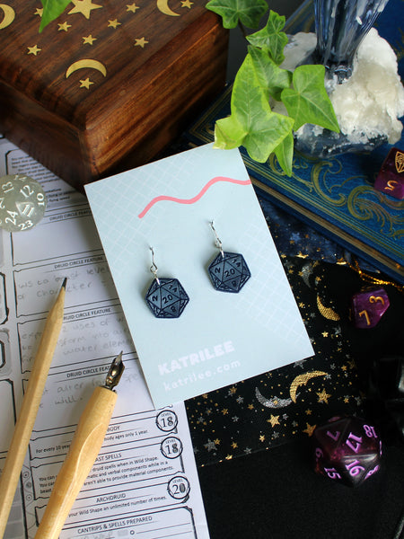 RARE 2025 D20 Dice Earrings