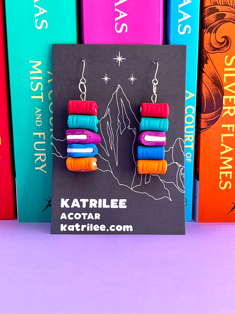ACOTAR Book Stack Dangle Earrings - ACOTAR Collection – Katrilee
