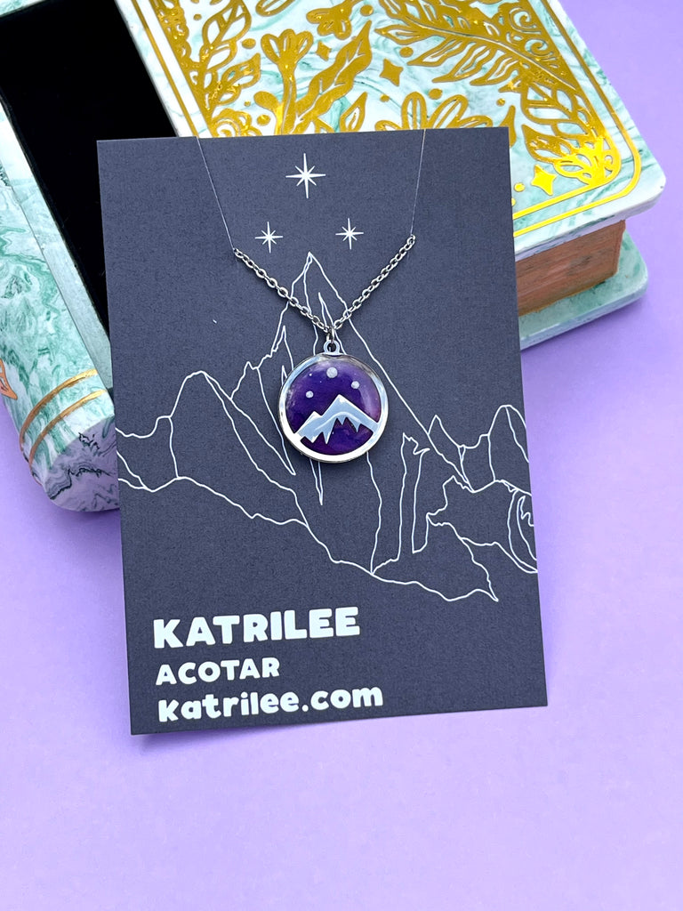 thumbnail image 2 of OKEYCH ACOTAR Gift Velaris Night Court Necklace A Court Of Thorns 2 of 13