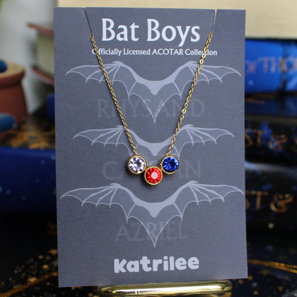 Officially Licensed ACOTAR Bat Boys Stainless Steel Necklace