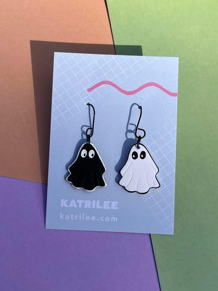 Halloween Ghost Polymer Clay Earrings