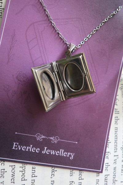 Customisable Book Locket - Gold and Silver