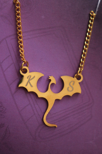 Personalised Dragon Pendant Necklace