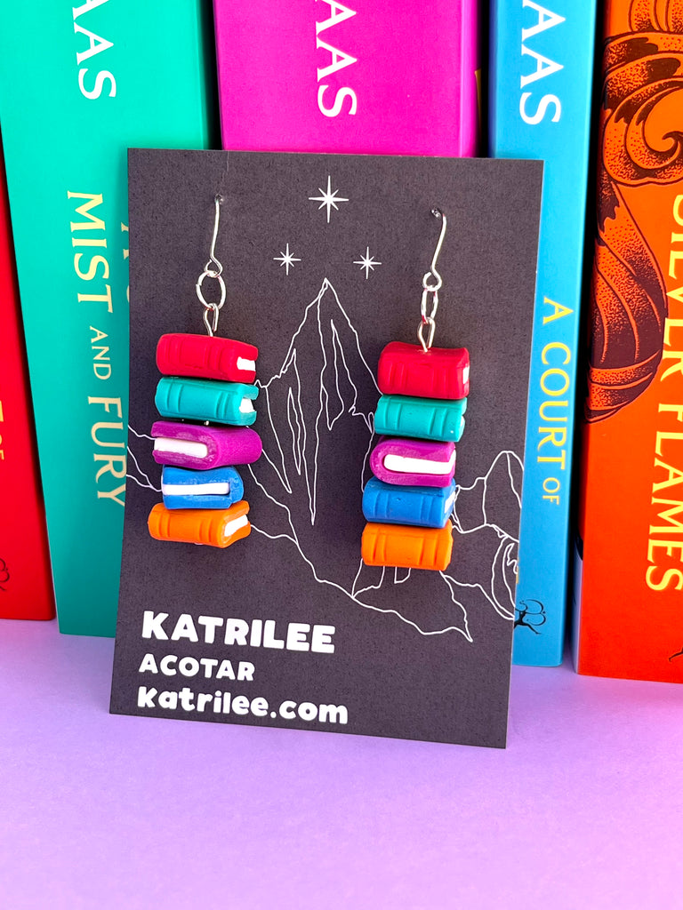 ACOTAR Book Stack Dangle Earrings - ACOTAR Collection – Katrilee