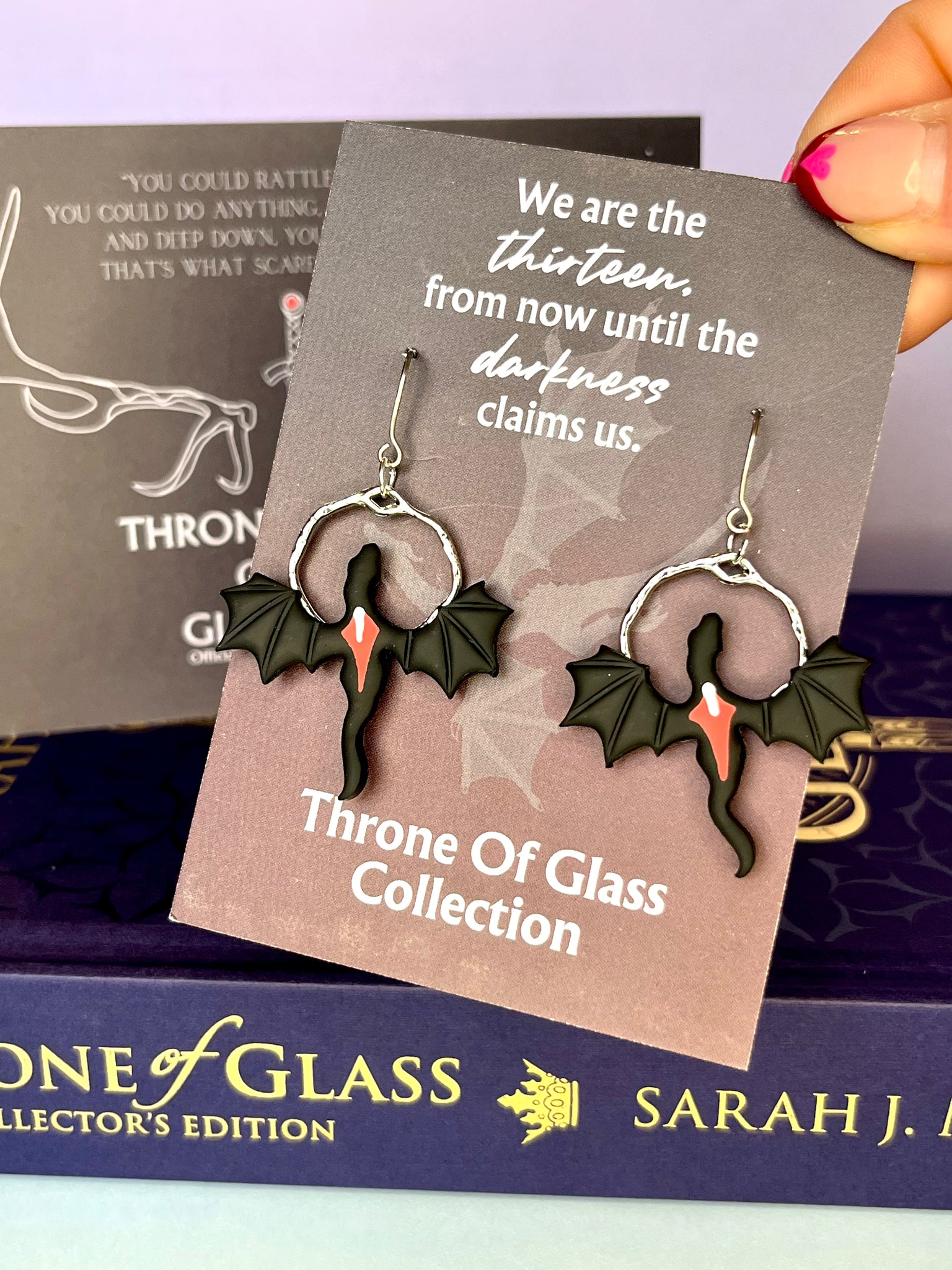 Officially Licensed Manon Blackbeak Wyvern Earrings