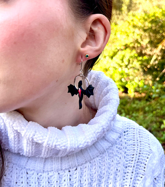 Officially Licensed Manon Blackbeak Wyvern Earrings