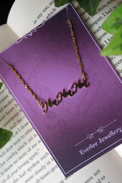 Hoa Hoa Hoa Name Necklace