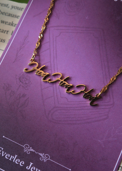 Hoa Hoa Hoa Name Necklace