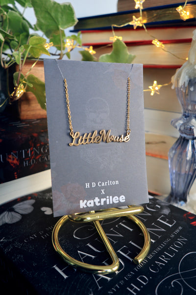 Haunting Adeline Little Mouse Stainless Steel Gold and Silver Name Necklace