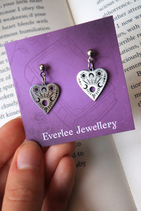 planchette Ouija Dangle Stud Earrings