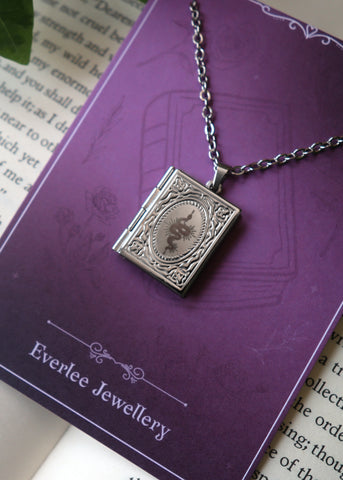 Snake Book Locket necklace