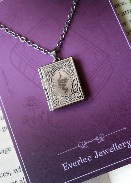 Snake Book Locket necklace