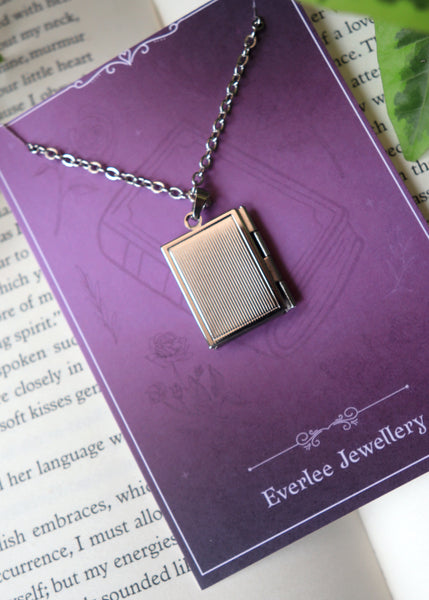 Celtic Knot Book Locket necklace
