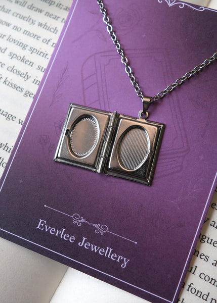 Celtic Knot Book Locket necklace