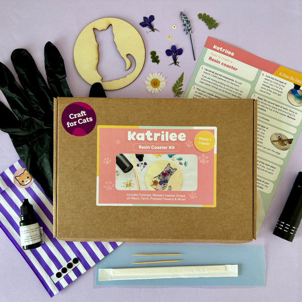 Cats Protection Flower Resin Coaster Kit