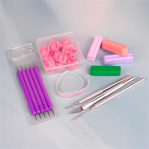 Polymer Clay Miniature Flower Making Bundle
