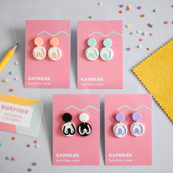 The Mammarlee Dangle Earrings - Pastel Collection - Katrilee
