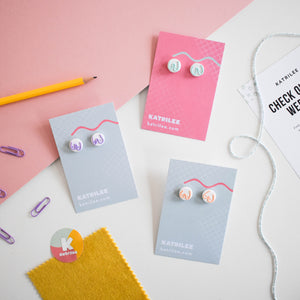 The Mammarlee Boob Stud Earrings - Pastel Collection - Katrilee