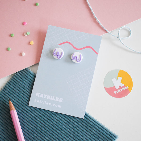 The Mammarlee Boob Stud Earrings - Pastel Collection - Katrilee