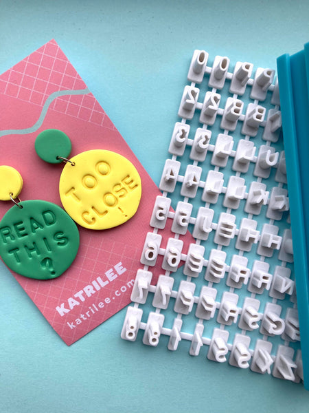 Alphabet Personalisation Stamps for Polymer Clay Crafts - Katrilee
